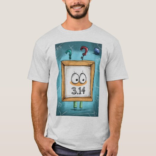 Gekke Pi met Persoonlijkheid - 3.14 Wordt Speels T-shirt (Voorkant)