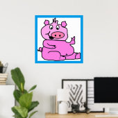 GEKKE PIGGIE POSTER (Thuiskantoor)