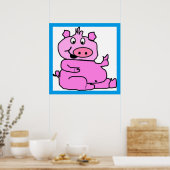 GEKKE PIGGIE POSTER (Keuken)