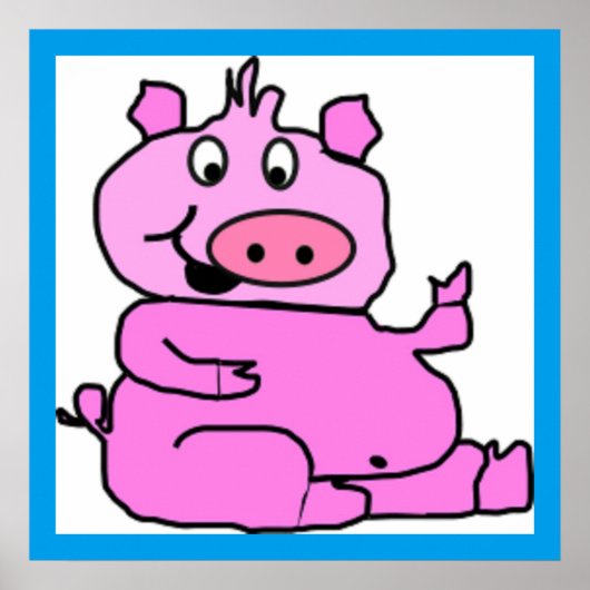 GEKKE PIGGIE POSTER (Voorkant)
