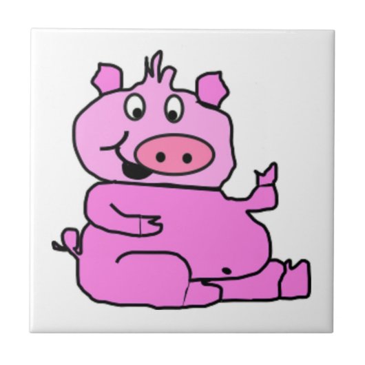 GEKKE PIGGIE TEGELTJE (Voorkant)