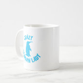 gekke pinguïn dame koffiemok (Voorkant links)