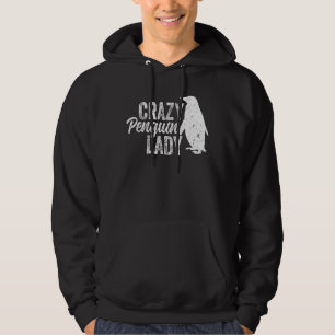 Gekke Pinguïn Lady Pinguïn Pinguïn Hoodie
