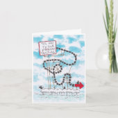 Gekke Pinguïn Verjaardag Kaart (Voorkant)