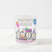 Gekke Pinguïns 2e Verjaardag T-shirts en geschenke Matglas Koffiemok (Center)