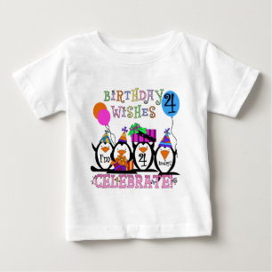 Gekke Pinguïns 4e Verjaardag T-shirts en geschenke