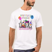 Gekke Pinguïns 4e Verjaardag T-shirts en geschenke (Voorkant)