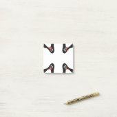 Gekke pinguïns in de hoeken noten post-it® notes (Op bureau)