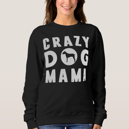 Gekke Pitbull Dog Mama Trui (Voorkant)