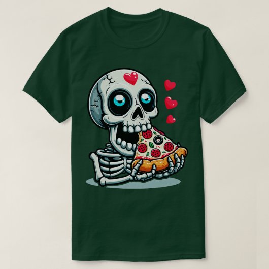Gekke Pizza Eater T-shirt (Design voorkant)
