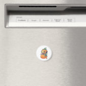 gekke pompoen die probeert eng te eten magneet (Insitu (Vaatwasser))