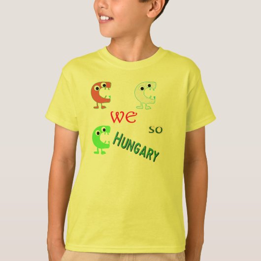 gekke popart monsters - zo hongarije t-shirt (Voorkant)