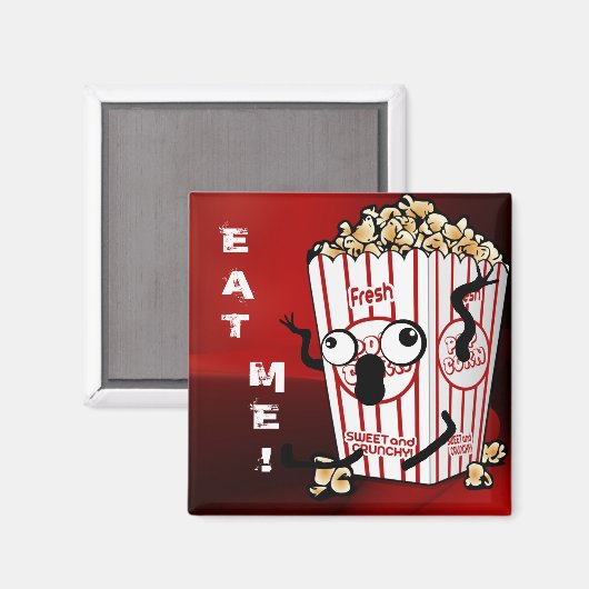 Gekke Popcorn! Magneet (Voorkant / Achterkant)