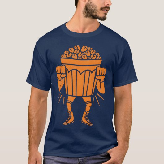 Gekke Popcorn-vriend T-shirt (Voorkant)