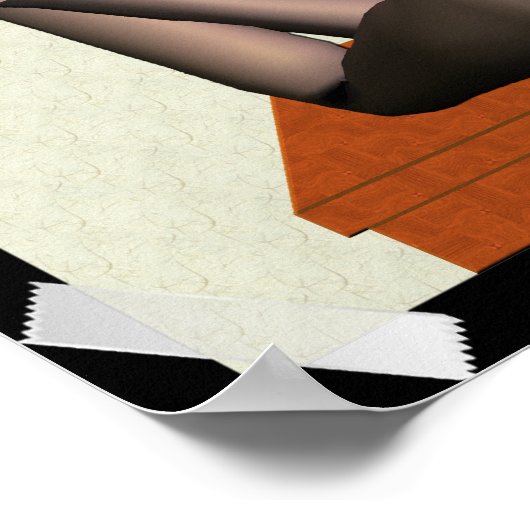 Gekke Poster met weinig probleem (Hoek)