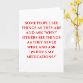 gekke psychiater grap kaart (Gele Bloem)