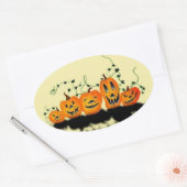 Gekke Pumpkins Halloween Sticker (Envelop)