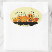 Gekke Pumpkins Halloween Sticker (Tas)