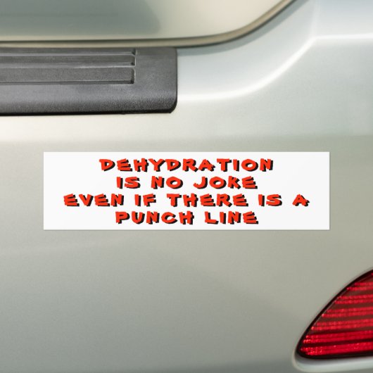 Gekke Punch Line Pun Bumpersticker (Op auto)