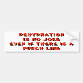 Gekke Punch Line Pun Bumpersticker