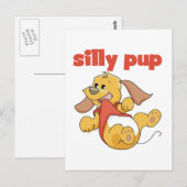 Gekke Pup Tshirts en Cadeaus Briefkaart (Voorkant / Achterkant)