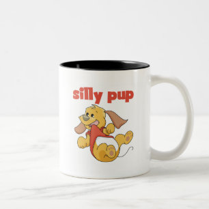 Gekke Pup Tshirts en Cadeaus Tweekleurige Koffiemok