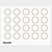 GEKKE QUILT 1,5" ronde mat Stickers (Vel)