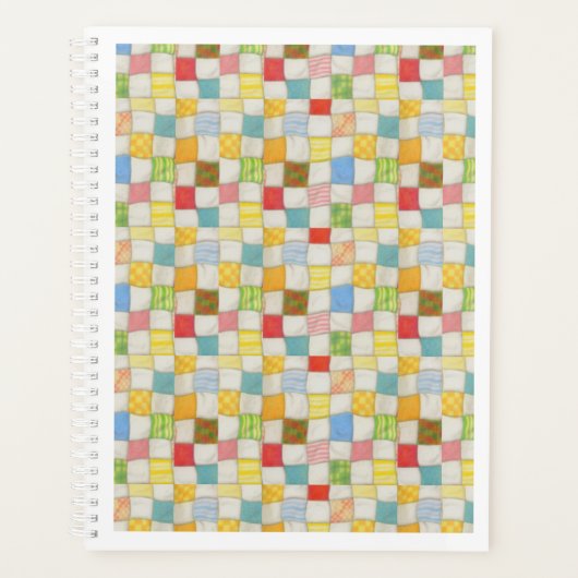 GEKKE QUILT 8.5x11 Planner Kalender (Voorkant)