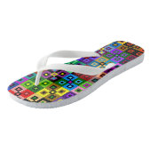 Gekke Quilt Flipflops Teenslippers (Schuin)