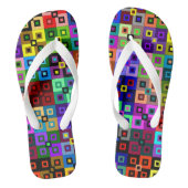 Gekke Quilt Flipflops Teenslippers (Voetbed)