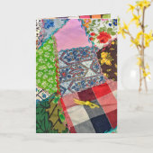gekke quilt patroon denken aan jou kaart (Gele Bloem)
