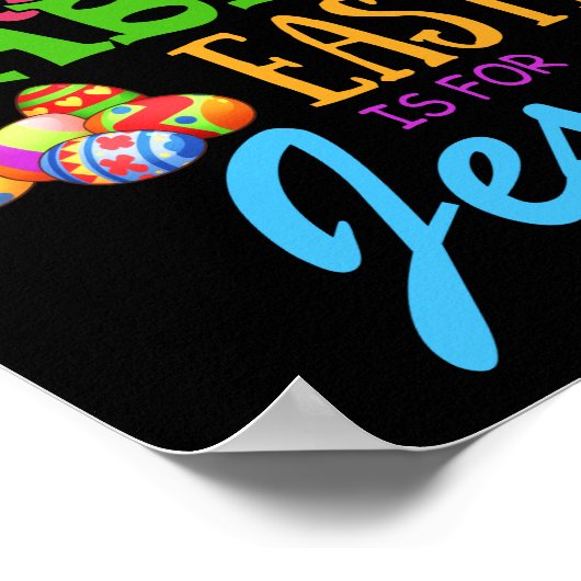 GEKKE RABBIT EASTER is voor JESUS Poster (Hoek)