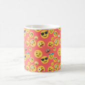 Gekke Red Emoji Pattern Koffiemok (Center)