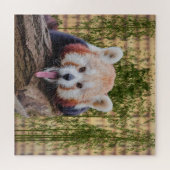 Gekke Red Panda Legpuzzel (Horizontaal)