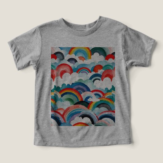 Gekke regenbogen en wolken (Design voorkant)