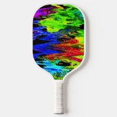 gekke regenboog pickleball paddle (Voorkant)