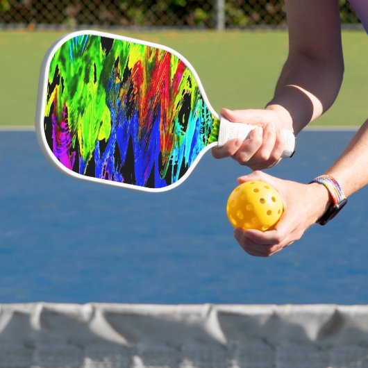 gekke regenboog pickleball paddle (Insitu)