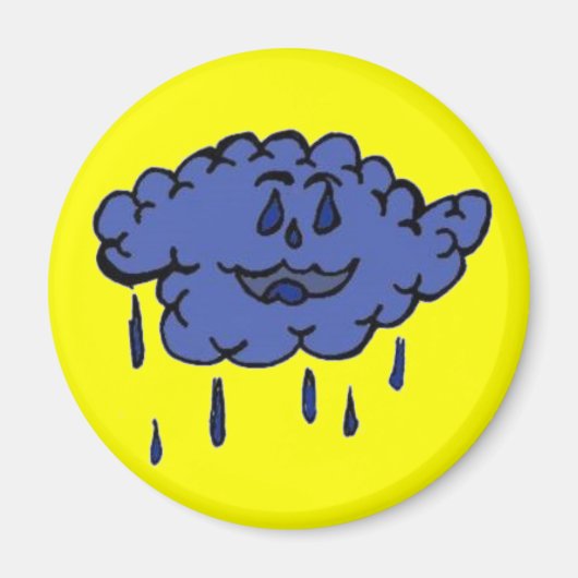 Gekke regenwolk magneet (Voorkant)