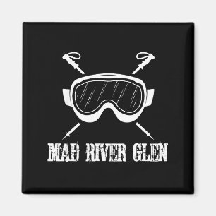 Gekke rivier glen vermont rustieke ski skiler skie magneet