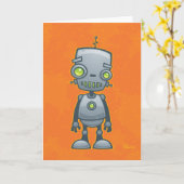 Gekke Robot Kaart (Gele Bloem)