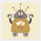 Gekke Robot Sticker (Voorkant)