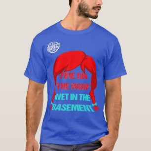 gekke rode oranje haarverjaardag cadeau 2 t-shirt