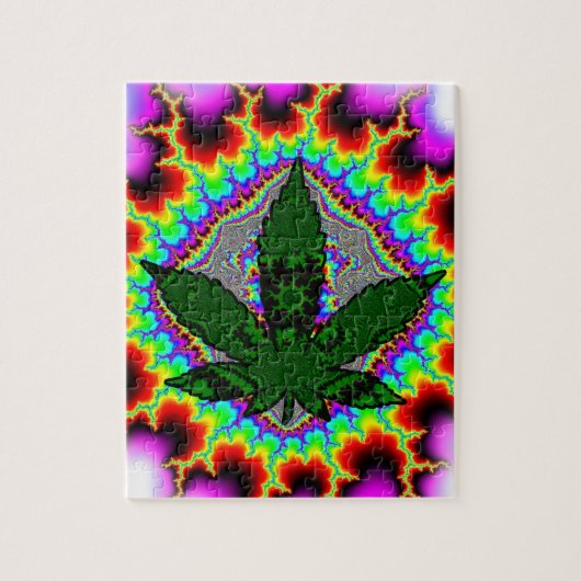 Gekke Rook Wiet Pret Rasta Legpuzzel (Verticaal)