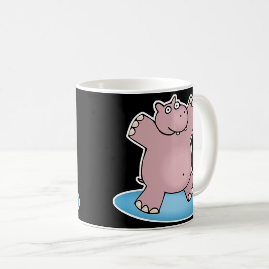 gekke roze danshippo koffiemok (Voorkant rechts)