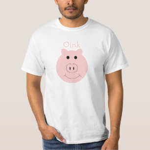 Gekke roze mannen t-shirt