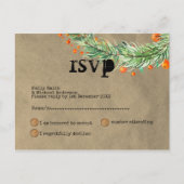 Gekke Rustieke Kerst Evenement RSVP Doodle Kunst Uitnodiging Briefkaart (Voorkant)