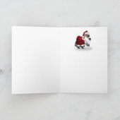 Gekke Santa Goose Feestdagen Kaart (Binnen)