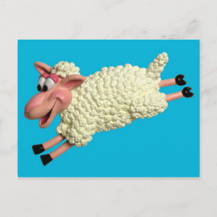 Gekke schapen briefkaart