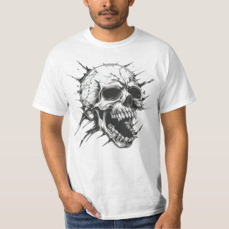 Gekke schedel t-shirt