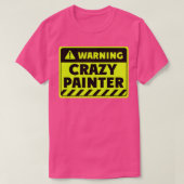 gekke schilder t-shirt (Design voorkant)